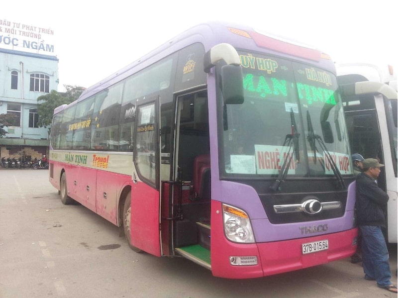 Nhà xe Mận Tịnh tại bến xe Nước Ngầm