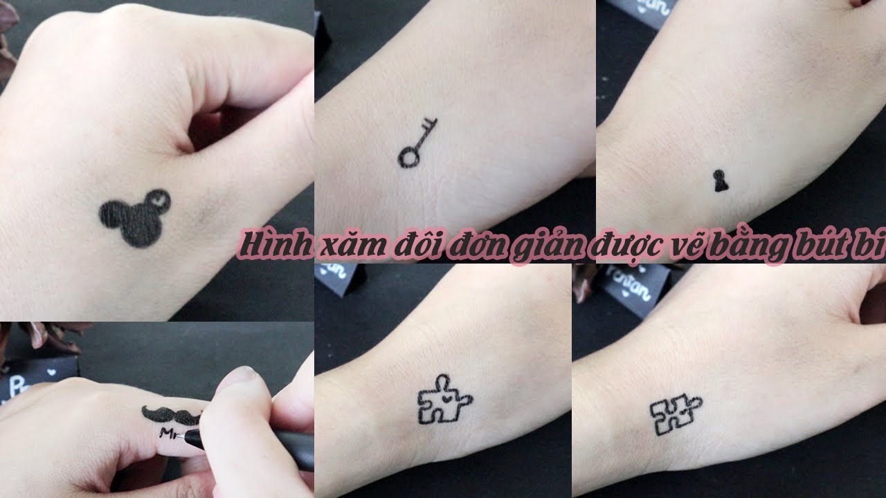 Hình xăm đôi mini