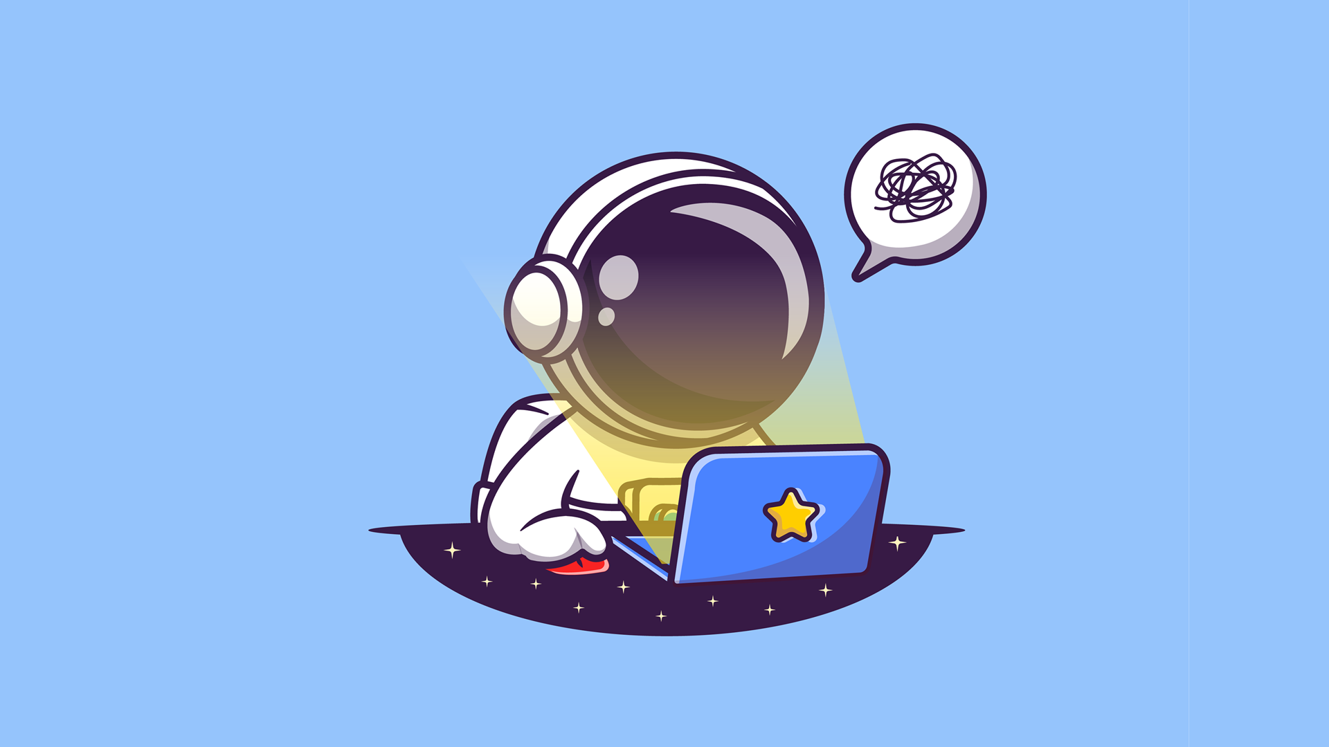 Hình nền phi hành gia chibi