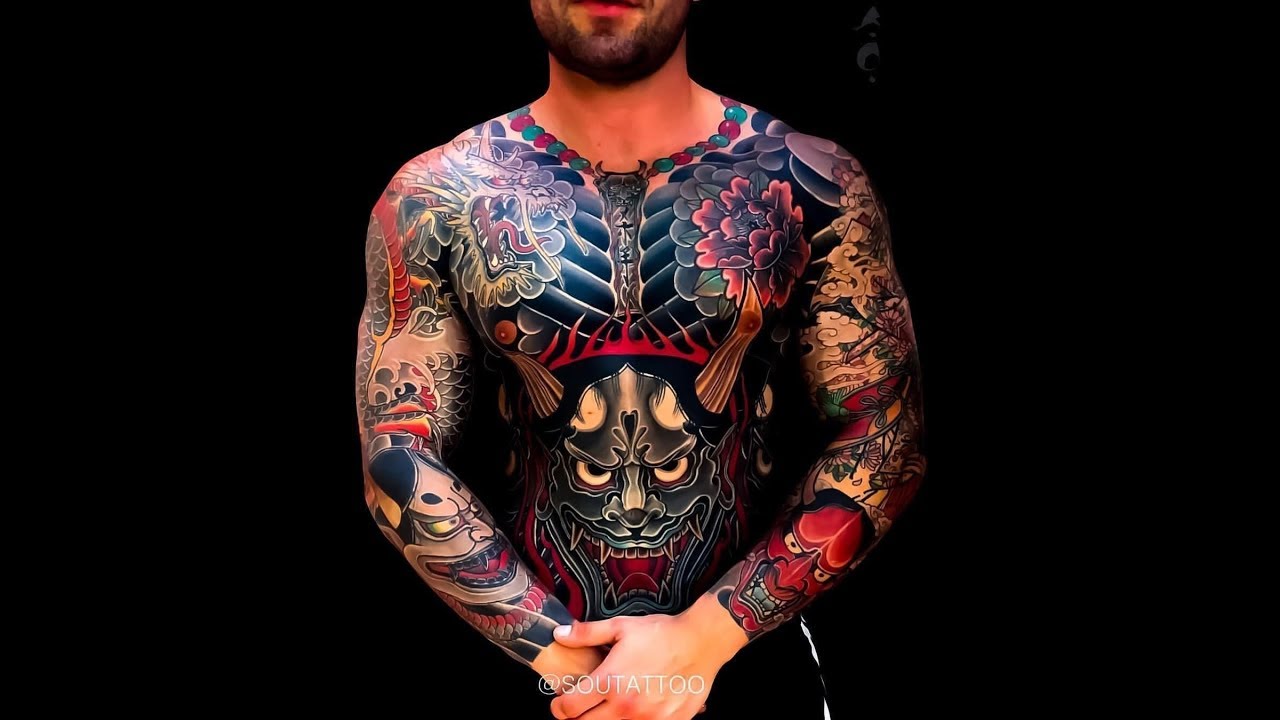 Yakuza hình xăm nhật cổ full bụng