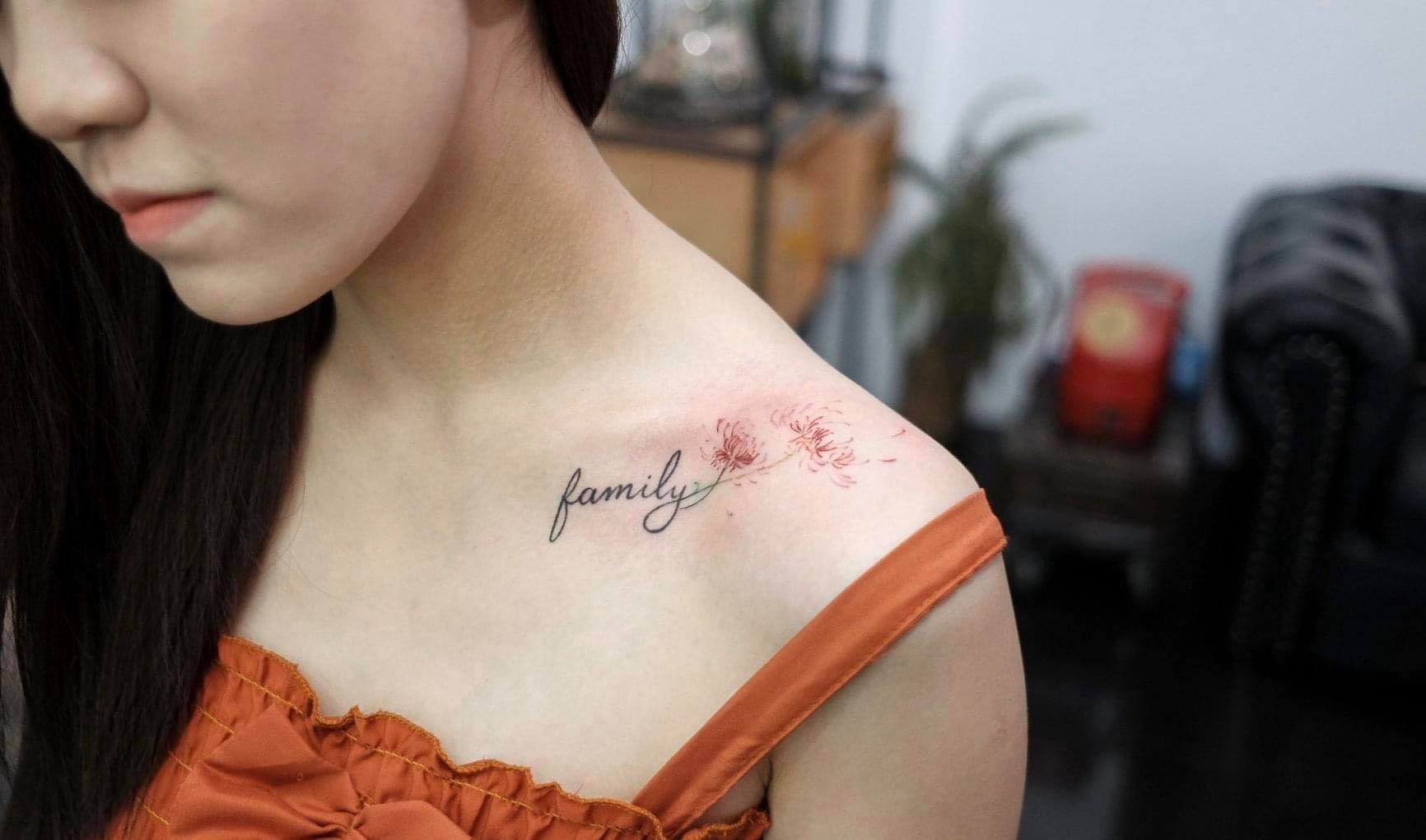 Trọn bộ hình xăm hoa bỉ ngạn độc đáo, ấn tượng nhất hiện nay