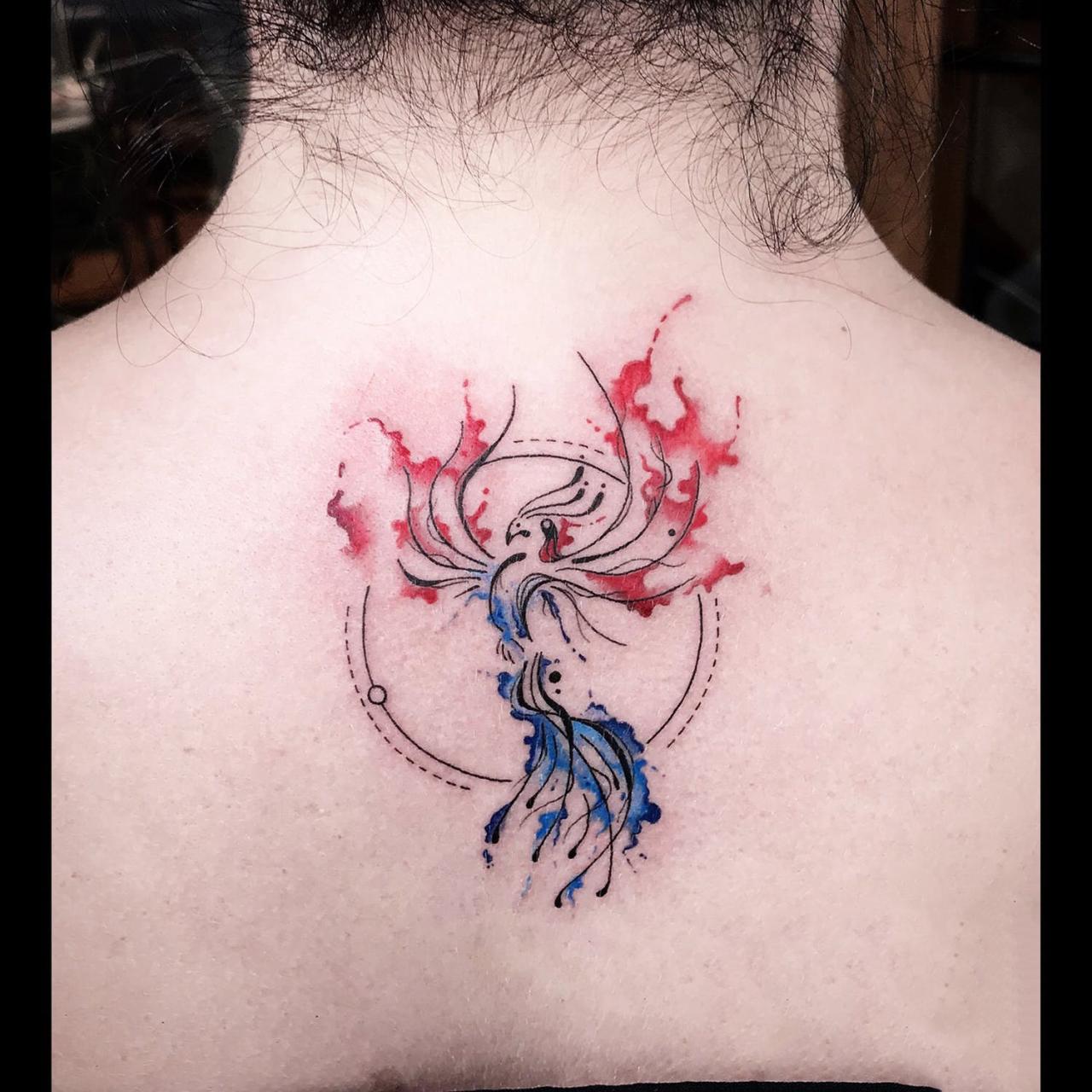 50+ Hình xăm phượng hoàng lửa đẹp nhất - Trường tiểu học Văn Thuỷ