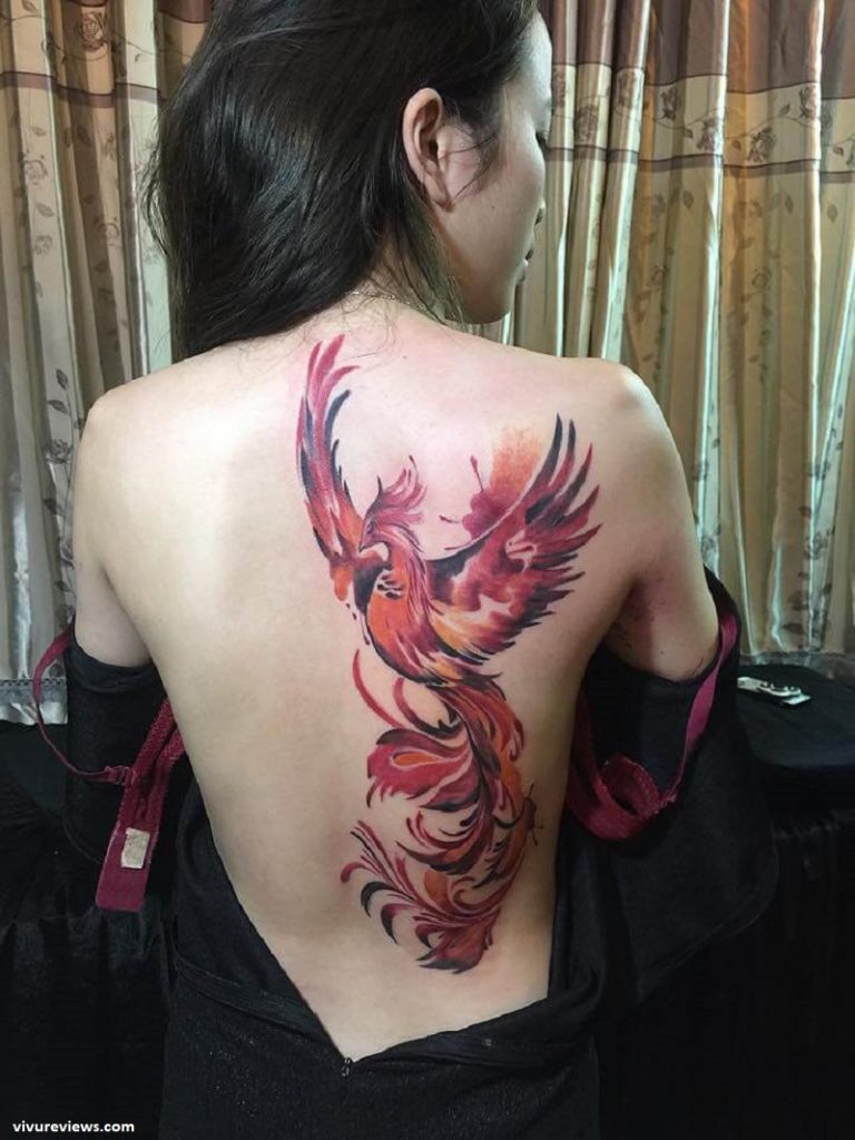 Top 20 Hình xăm Phượng Hoàng đen trắng đẹp [2022] ⭐️