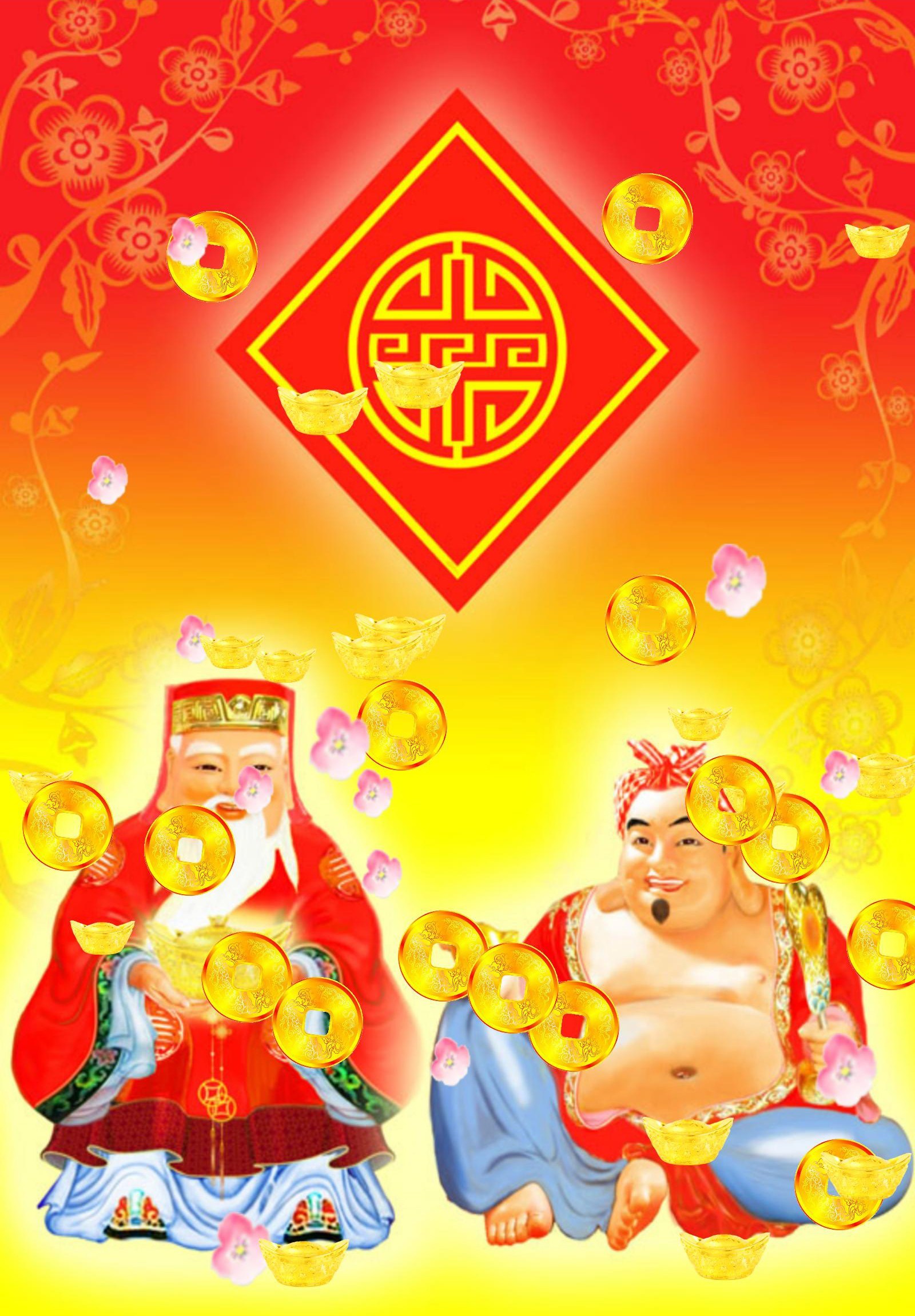 Hình nền máy tính ông thần tài