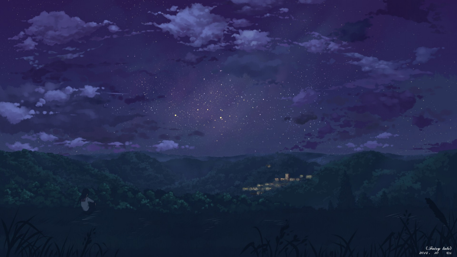 Hình nền phong cảnh anime đẹp