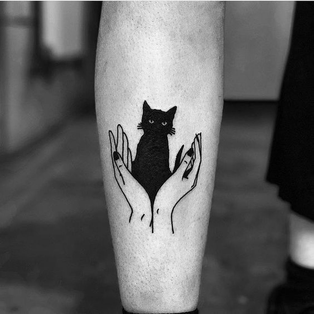 TOP 21 hình xăm mèo đen thần bí và ý nghĩa sâu sắc bên trong  Kitty  tattoos Hình xăm mèo Thiết kế hình xăm