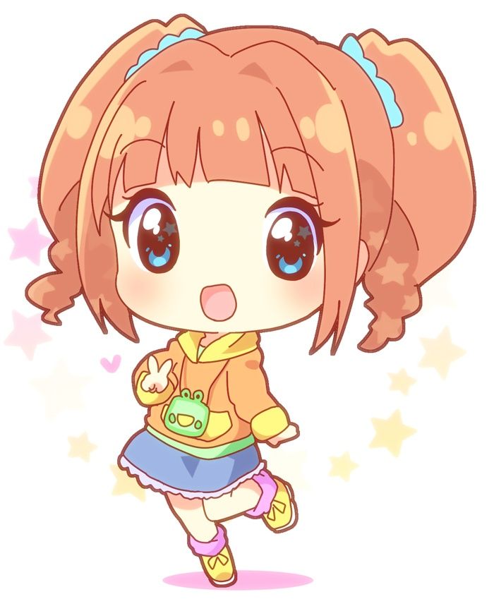 Hình vẽ anime chibi girl cute dễ thương