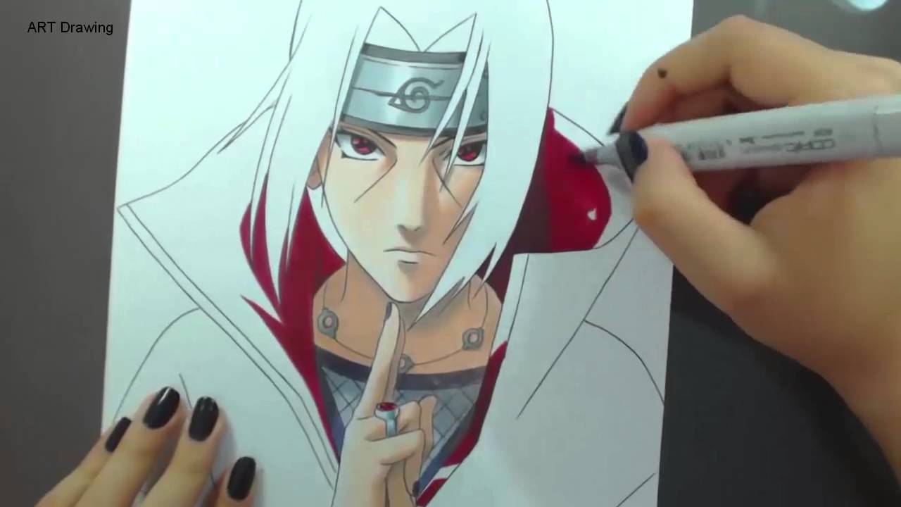 Cách vẽ Itachi siêu ngầu - Vẽ Anime - YouTube