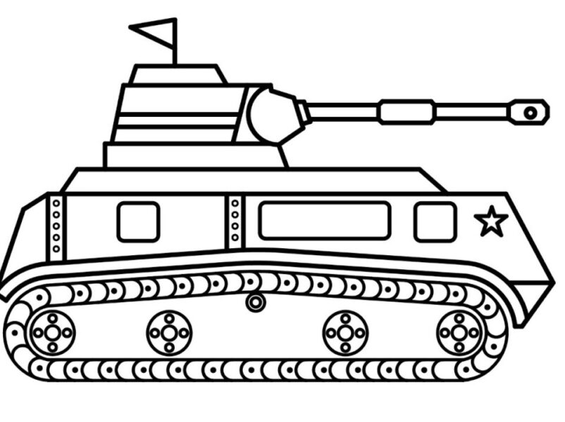 hình vẽ xe tăng