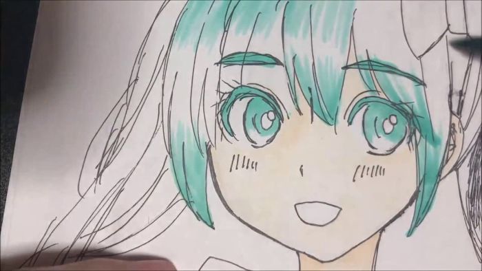 Hình vẽ mắt anime nữ
