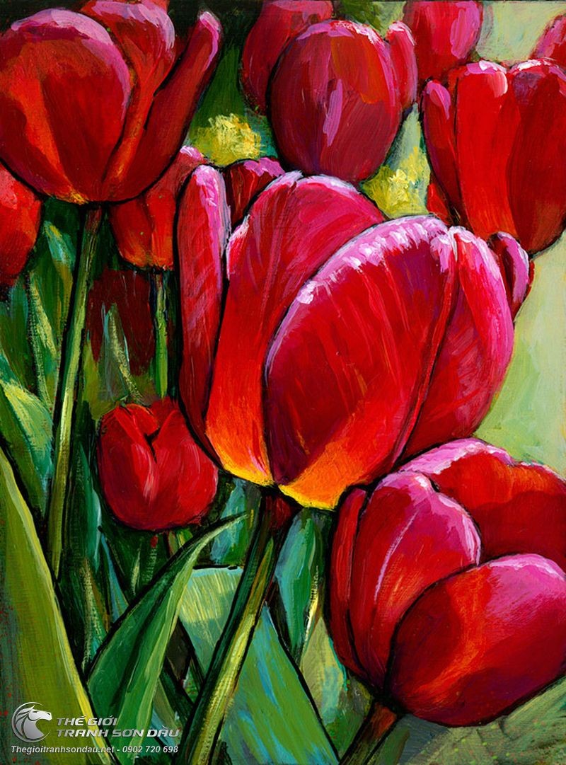 Cách vẽ hoa tulip đơn giản đẹp  Go shopping happy