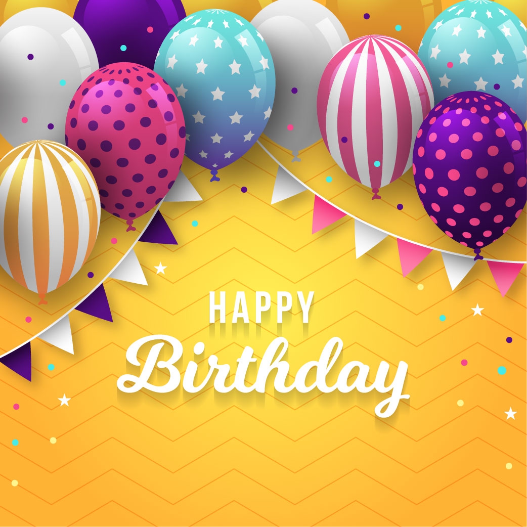 Phông mừng sinh nhật Happy Birthday đẹp đẽ File corel  Vector6com