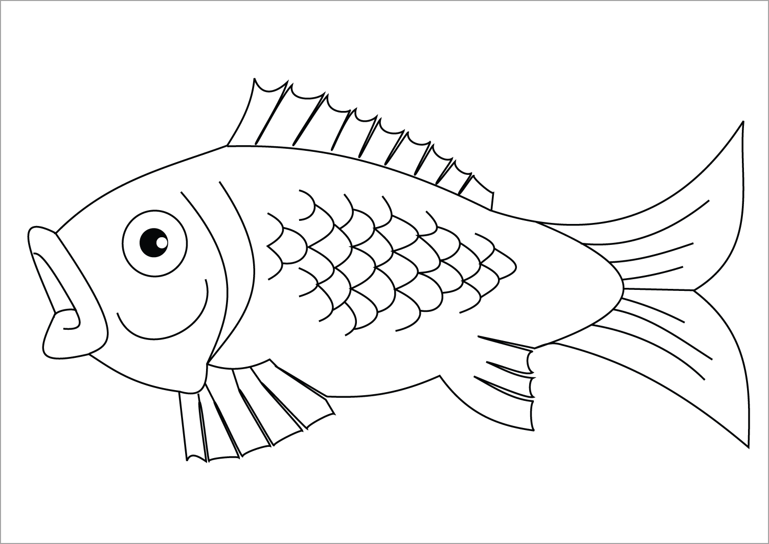 hình vẽ cá chép