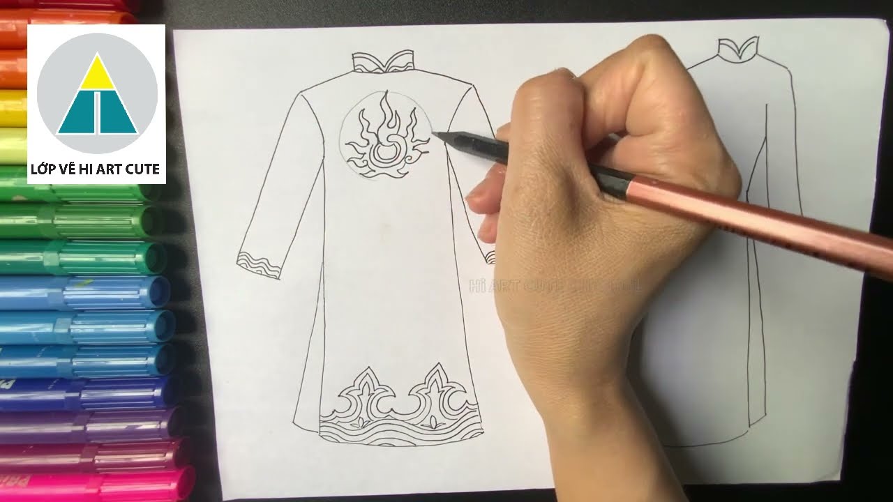 Cách Vẽ Hoa Sen Trên Áo Dài Vẽ Hoa Sen Thủ Công Trên Vải Lụa V637