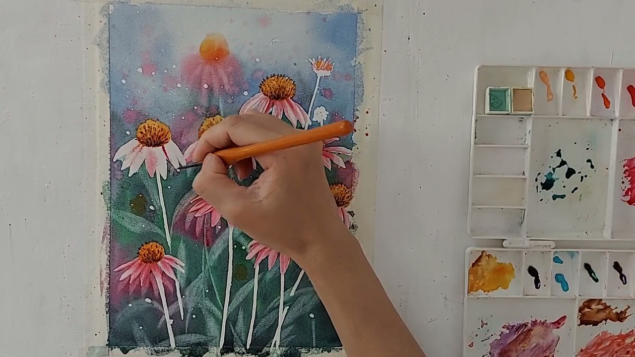 hình vẽ hoa cúc