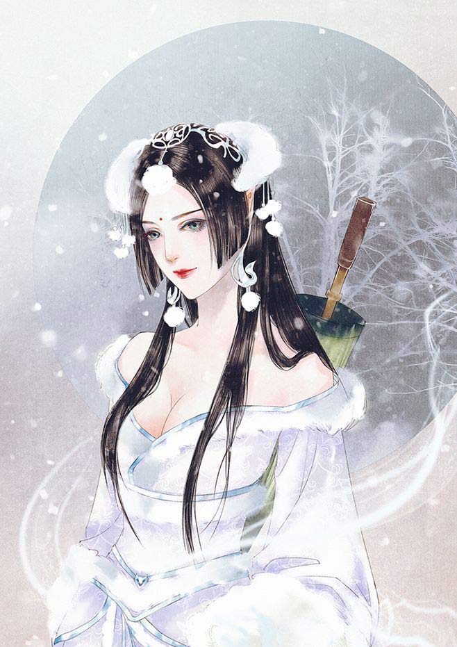 tong hop 25 anh anime co trang nu lanh lung dep mat 1 1