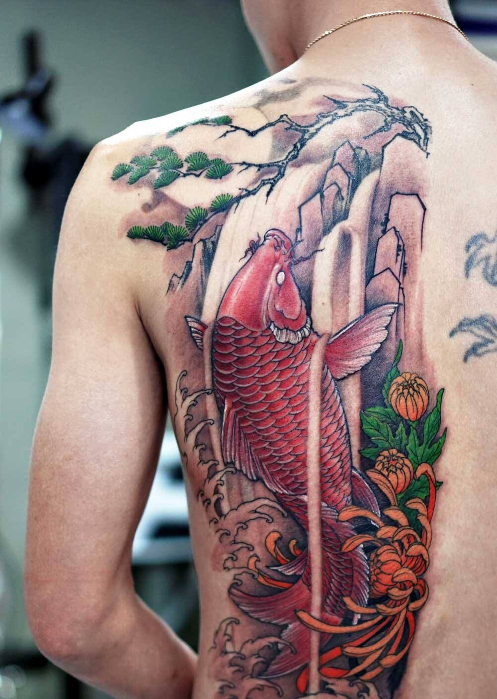 Hình xăm cá chép nhỏ